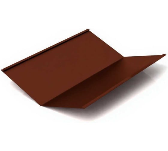 Планка ендовы нижней МЕТАЛЛИК И КО 298x298x2000, Оц 0.40, RAL 8017, в пленке О0000051309 1