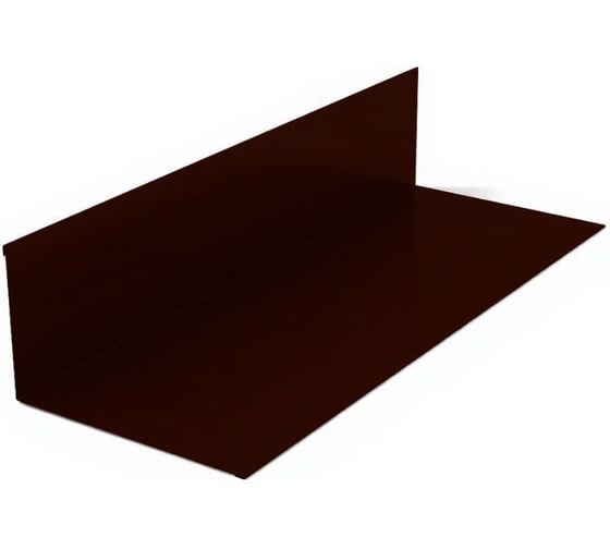 Планка примыкания верхняя МЕТАЛЛИК И КО 145x250x2000, Оц 0.40, RAL 8017, в пленке О0000052446 1