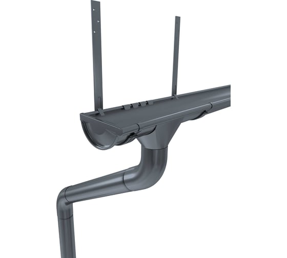 Комплект водостока Grand Line GL PE 125/90 RAL7024 6 м/3 м 746809 1