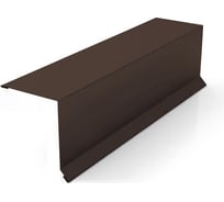 Планка торцевая МЕТАЛЛИК и КО 95x120x2000; Оц 0.40 (RAL 8017) в пленке О0000051331