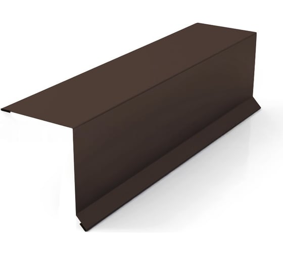 Планка торцевая МЕТАЛЛИК и КО 95x120x2000; Оц 0.40 (RAL 8017) в пленке О0000051331 1