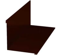 Планка угла внутреннего МЕТАЛЛИК и КО 115x115x2000; Оц 0.40 (RAL 8017) в пленке О0000051570