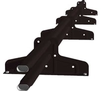 Снегозадержатель Grand Line Стандарт Т4, d 40х20, RAL 9005, 3м 200814