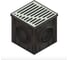 Дождеприемник Standartpark PolyMax Basic 30х30, пластик, с решеткой стальной оцинкованной к-т А15 083701.1-Ч 1