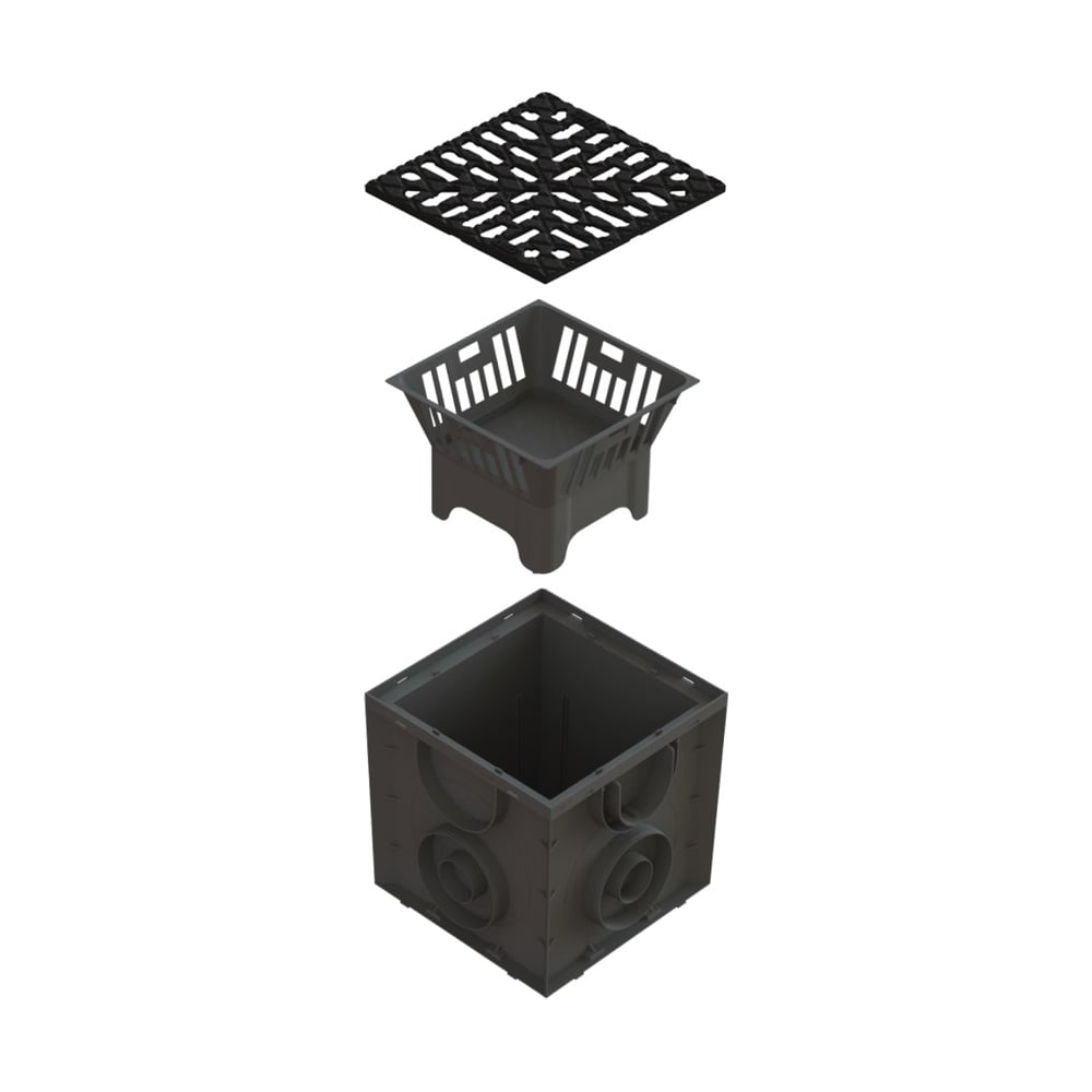 Дождеприемник Standartpark S'park ДП 250х250, пластик, с решеткой ...