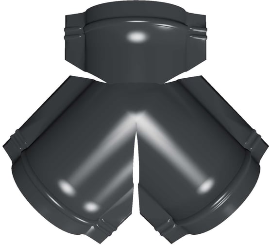 Тройник Y малого конька Grand Line пол/кр 0,45PE-f RAL 7024 114371 1