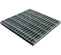 Решетка GIDROSTOK для пластикового дождеприемника 200х200 мм, стальная ячеистая, оцинкованная, класс А15 203/1