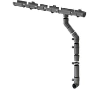 Комплект водосточной системы ЛМ маркет Docke Premium 1.5 м, графит 7,5/3 квс_деке_премиум_графит_7,5_3_фбс