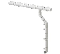 Комплект водосточной системы ЛМ маркет Docke Premium 1.5 м, пломбир 3/3 квс_деке_премиум_пломбир_3_3_фбс