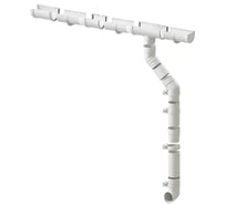 Комплект водосточной системы ЛМ маркет Docke Premium 1.5 м, пломбир 6/3 с метал кронштейн квс_деке_премиум_МТЛ_пломбир_6_3