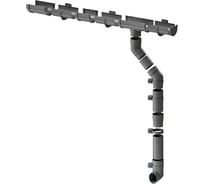 Комплект водосточной системы ЛМ маркет Docke Premium 1.5 м, графит 12/3 квс_деке_премиум_графит_12_3_фбс