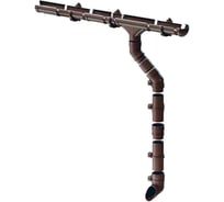 Комплект водосточной системы ЛМ маркет Docke LUX 1.5 м, шоколад 10,5/3 квс_деке_люкс_шоколад_10,5_3