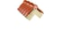 Коньковый торцевой элемент 4Roof, ПВХ, красный 120320 2