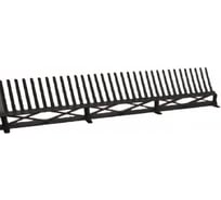 Аэроэлемент свеса с вентиляционной решеткой 4Roof, 1х0,8 м, ПВХ, черный 120327