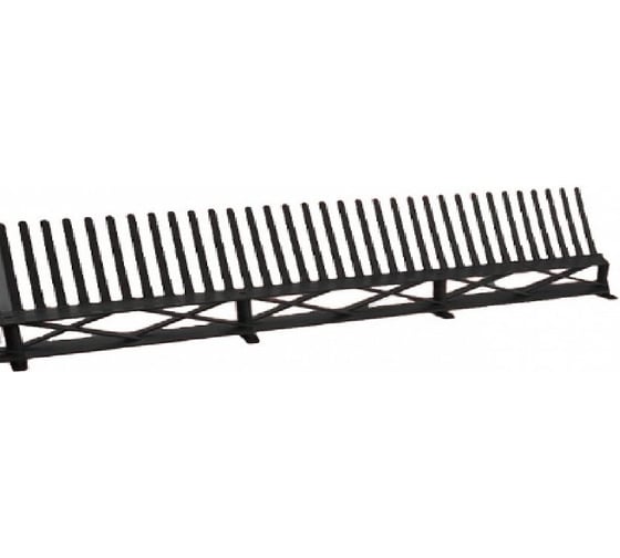 Аэроэлемент свеса с вентиляционной решеткой 4Roof, 1х0,8 м, ПВХ, черный 120327 1