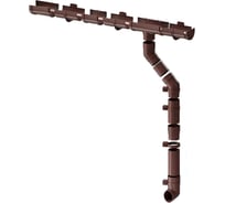 Комплект водосточной системы ЛМ маркет Docke Premium 1.5 м, шоколад 10,5/3 квс_деке_премиум_шоколад_10,5_3_фбс