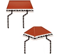 Комплект водосточной системы ЛМ маркет FINEBER 1.5 м, шоколад 15/3/3 квс_fineber_шоколад_15_3_3