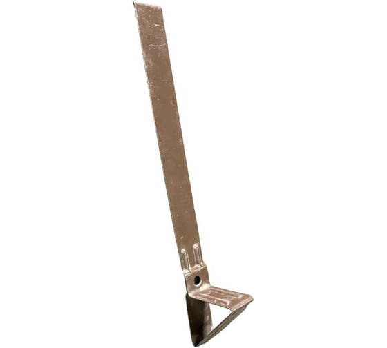 Скоба снегозадерживающая для натуральной черепицы Roofsystems Prestige Zn, оцинкованная, коричневая, RAL 8017, 20 шт. в корообке 120355 1