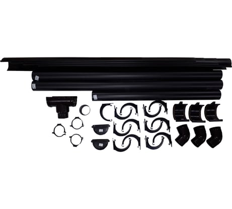 Комплект водосточной системы VN G130 (ПВХ; коричневый) K1,5-L6H3B