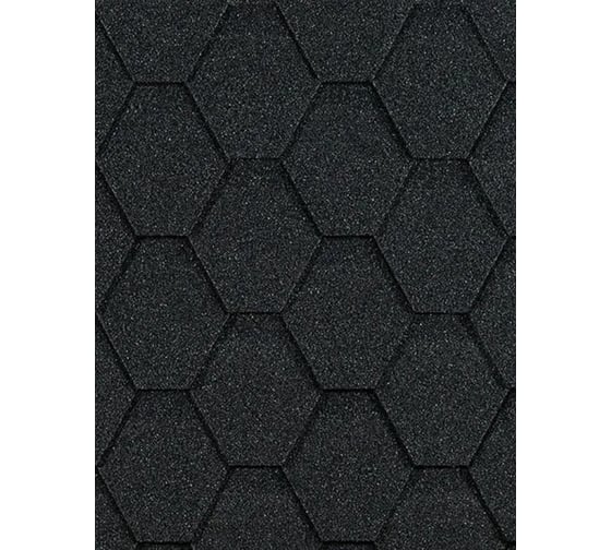 Гибкая черепица DOCKE PIE EURASIA ШЕСТИГРАННИК серый ZRKQ-1045