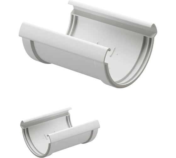 Соединитель желобов DOCKE PREMIUM пломбир PVSS-1044