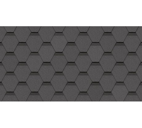 Гибкая черепица DOCKE PIE STANDARD СОТА серый ZRSM-1045