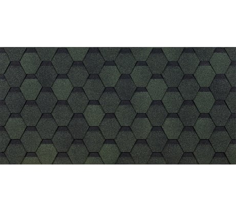 Гибкая черепица DOCKE PIE EURASIA ШЕСТИГРАННИК зеленый ZRKQ-1025