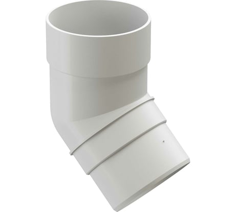 Колено DOCKE PREMIUM (45 градусов; пломбир) PVSA-1044