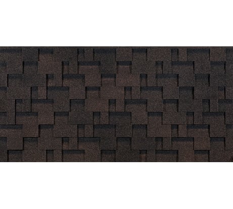 Гибкая черепица DOCKE PIE EURASIA ЛАБИРИНТ коричневый ZRKP-1023