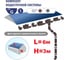 Комплект водосточной системы VN (ПВХ; белый) G130 K1,5-L6H3W 2