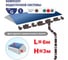 Комплект водосточной системы VN (ПВХ; красный) G130 K1.5 L6H3-R 2