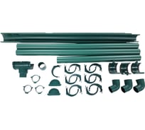 Комплект водосточной системы VN (ПВХ; зеленый) G130 K1.5 L6H3-G