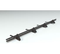 Комплект трубчатого снегозадержания Roofsystems Prestige Zn, для натуральной черепицы, 3 метра, антрацит, RAL 7016 120173