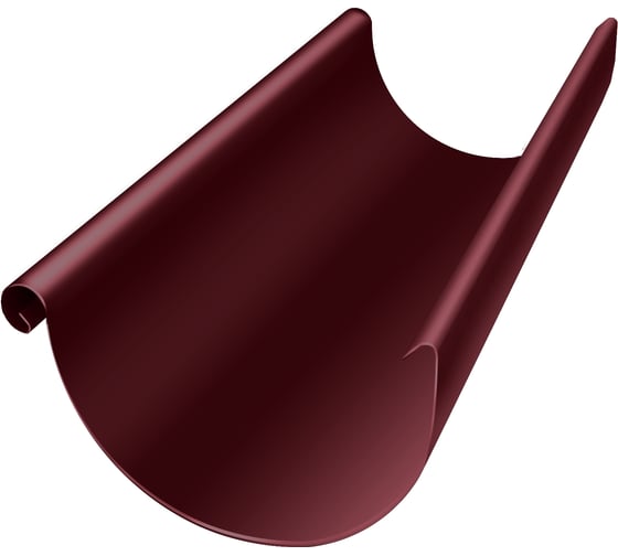 Желоб полукруглый Grand Line GL PU 125 мм 2,5 м RAL 3005 ШК 87954 1