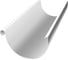 Желоб полукруглый Grand Line GL PU 125 мм 2,5м RAL 9003 ШК 087953 1