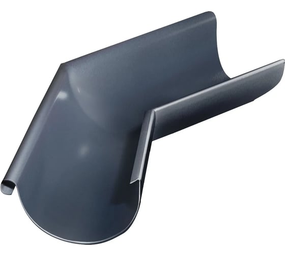 Угол желоба SKYDDSYSTEM внешний 90 гр (покраска 2 стороны), 125 мм, RAL 7024, СС02047024