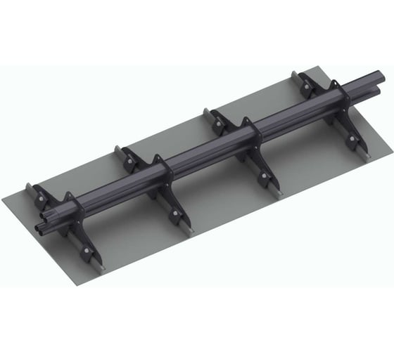 Снегозадержатель комплект для кликфальца SKYDDSYSTEM 1,5м + 1,5м, RAL 7024, КОРОБ, СС01197024