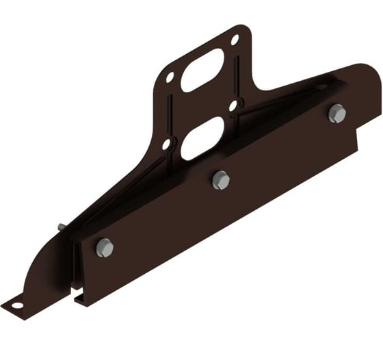 Опора для снегозадержателя фальц SKYDDSYSTEM (2 шт), RAL 8017, МАЛ.КОРОБ, СС01118017