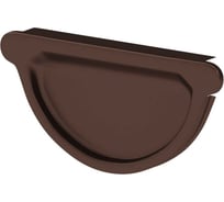 Заглушка желоба SKYDDSYSTEM, 125 мм, RAL 8017, 2 шт в упак, СС02188017