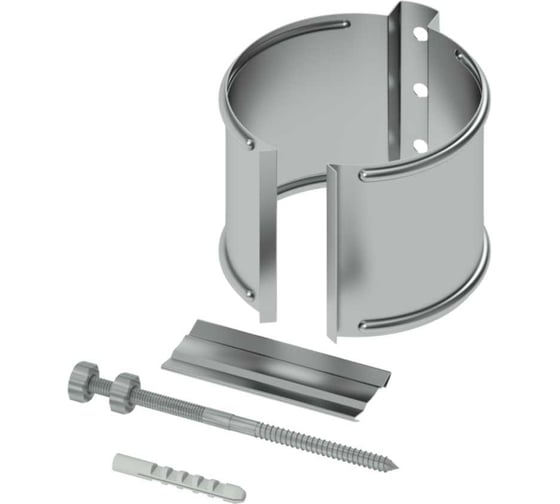 Охват гибкий со шпилькой саморезом в комплекте SKYDDSYSTEM 90 мм, ЦИНК, 3 шт в упак, СС02210000