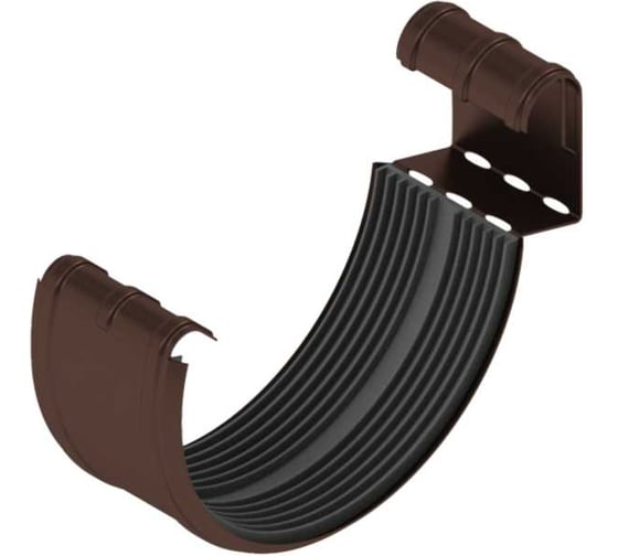 Соединитель желоба SKYDDSYSTEM 125 мм, RAL 8017, 3 шт в упак, СС02178017