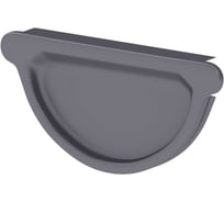 Заглушка желоба SKYDDSYSTEM, 125 мм, RAL 7024, 2 шт в упак, СС02067024