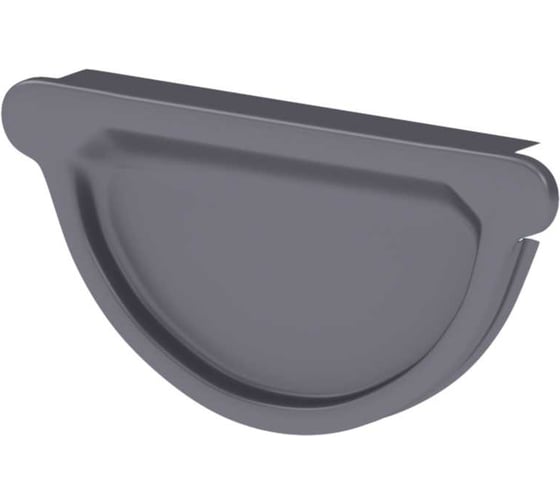 Заглушка желоба SKYDDSYSTEM, 150 мм, RAL 7024, 2 шт в упак, СС03187024