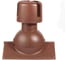 Выход канализации коньковый KROVENT Pipe-cone коричневый 291964 2