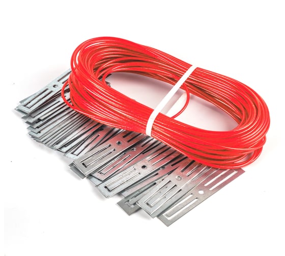 Комплект крепежа в водосточную трубу в 2 нитки, 20 м (трос+крепежи) Extherm DRAIN/2 EXTHERM DRAIN/2