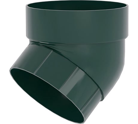 Колено трубы Grand Line 67 градусов, ПВХ GL, зеленый RAL 6005 267465