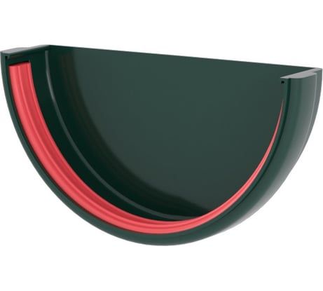 Заглушка желоба Grand Line универсальная, ПВХ GL, зеленый RAL 6005 267462