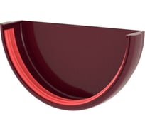 Заглушка желоба Grand Line универсальная, ПВХ GL, бордо RAL 3005 269480