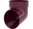 Сливное колено Grand Line ПВХ GL, бордо RAL 3005 269481 1