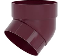 Колено трубы Grand Line 67 градусов, ПВХ GL, бордо RAL 3005 269483